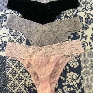 Hanky Panky (3) pink, black & grey
